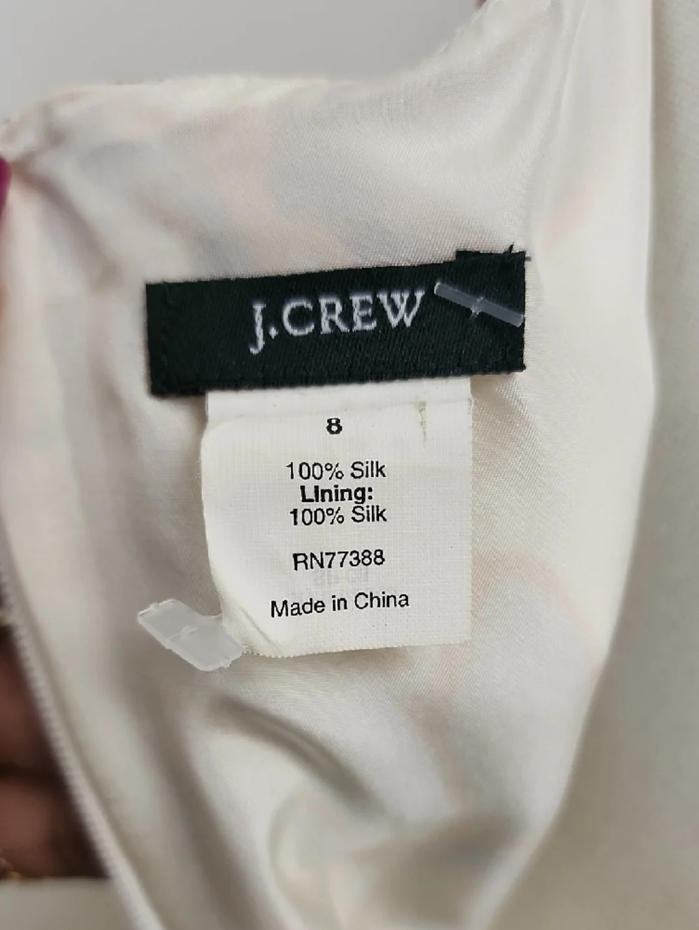 J.Crew Satin Floral Slip Midi Dress Spaghetti Strap Brown Cream Size 8 - Picture 6 of 11